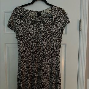 MK Leopard print midi dress